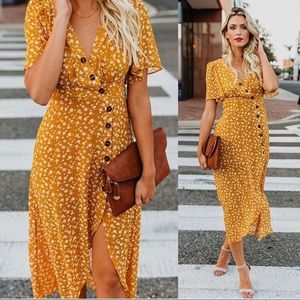 NEW WITHOUT TAGS mustard dress